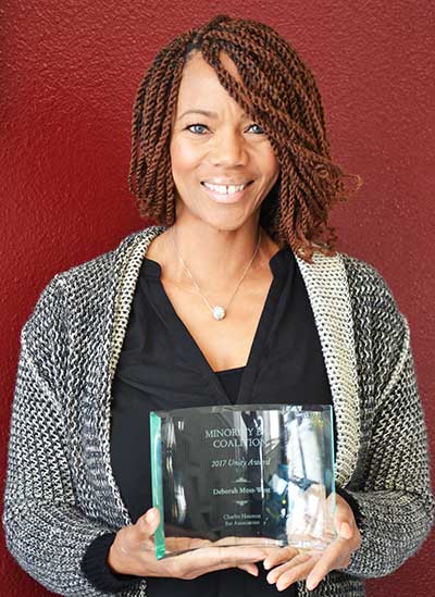 Deborah Moss-West with award