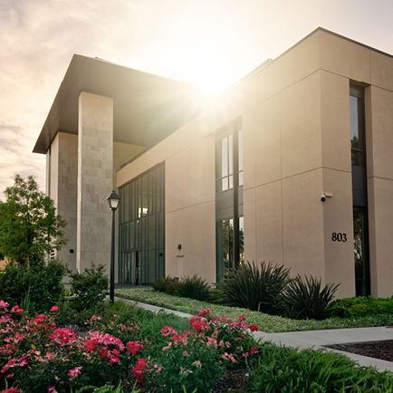 Charney hall with Sun flare