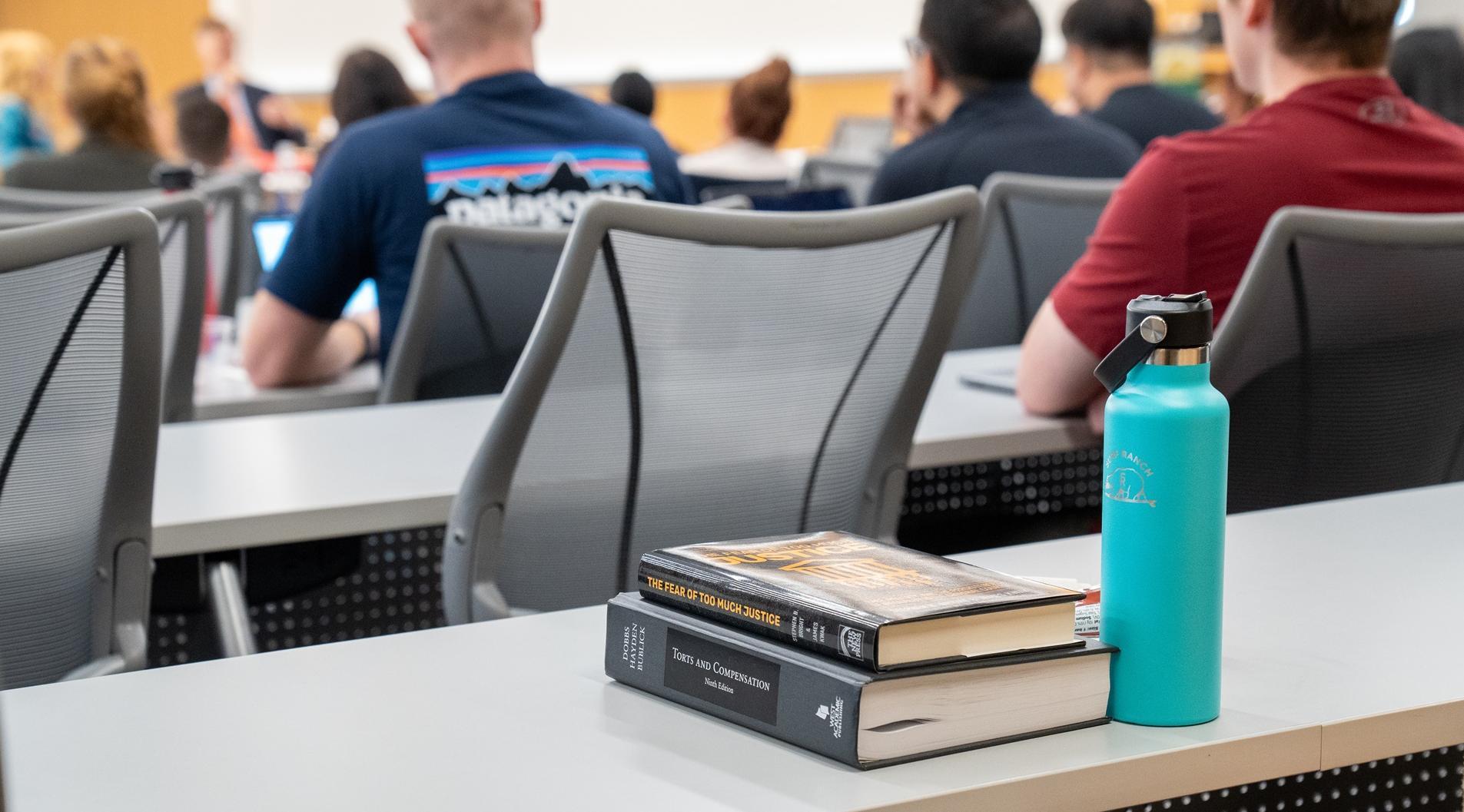 Books in a classroom 