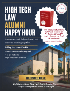 High Tech Law Alumni Happy Hour Flyer IP Cards
