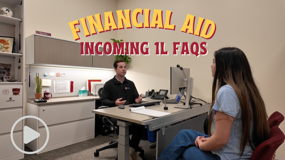 A financial aid advisor in an office with a student