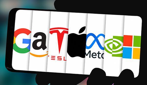 Mobile phone with many tech logos
