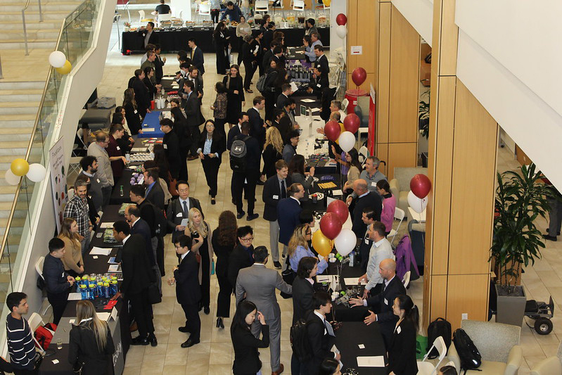 Students and Employers at the Career Fair