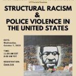 The flyer for the October 7, 2020 thematic hearing on structural racism and police violence in the U.S.