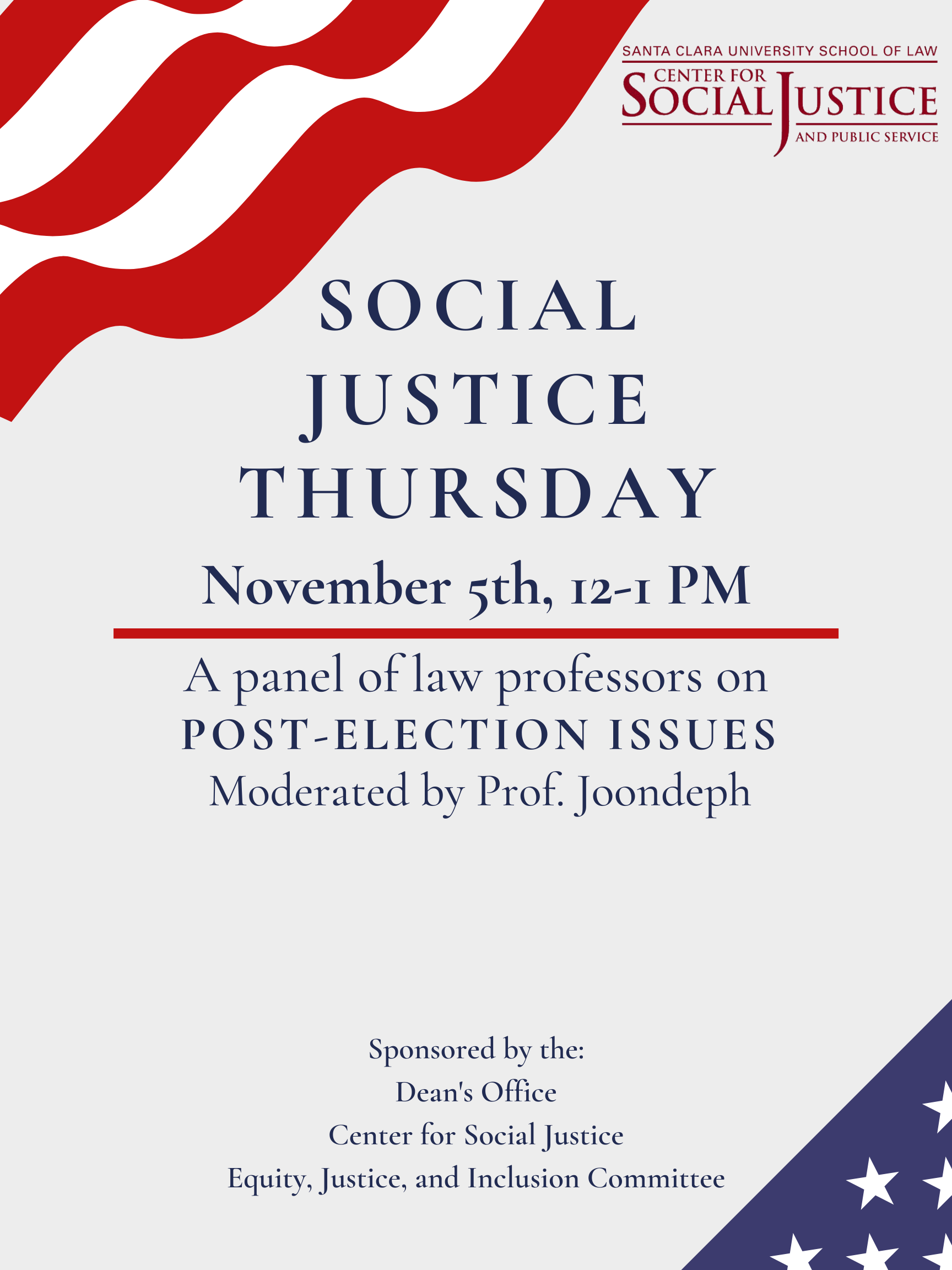 Social Justice Thursday panel on election issues