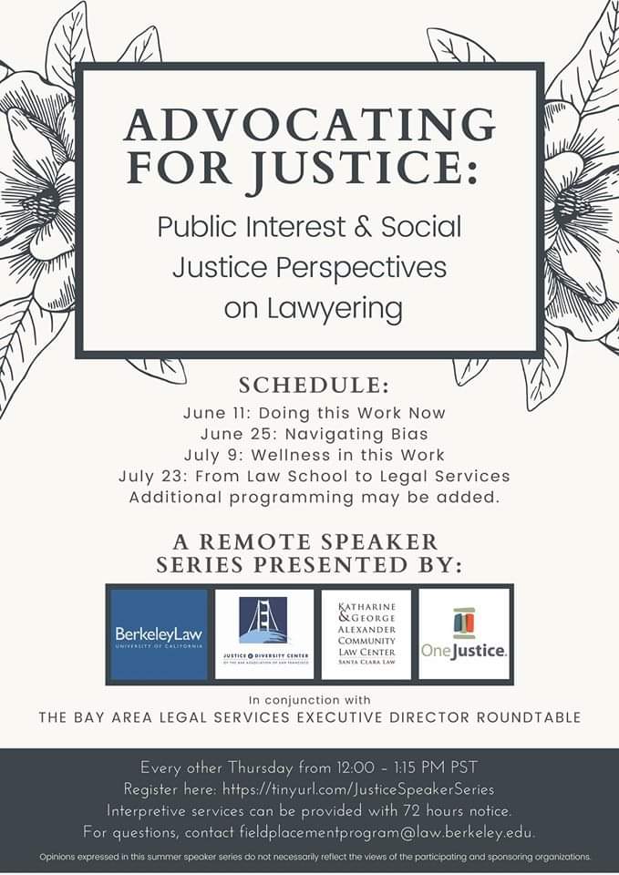 Advocating for Justice Speaker Series
