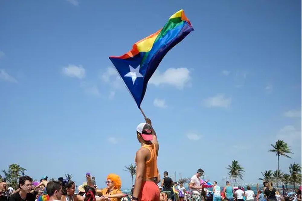 Puerto Rico pride flag. <a href="https://www.nytimes.com/2019/03/27/us/puerto-rico-conversion-therapy.html">Source</a>.
