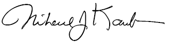 Michael J. Kaufman signature