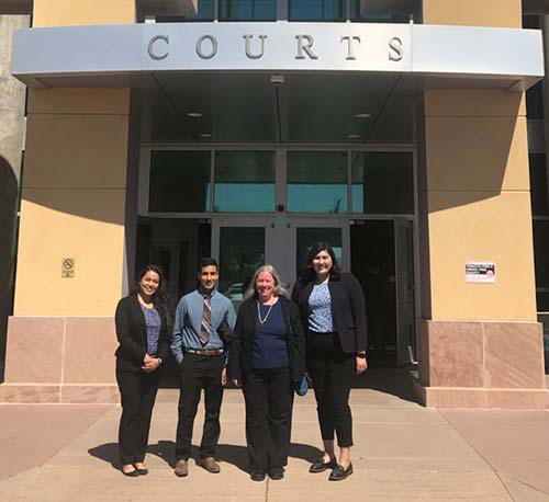 Santa Clara Law students outside Tucson Juvenile Dependency Court.