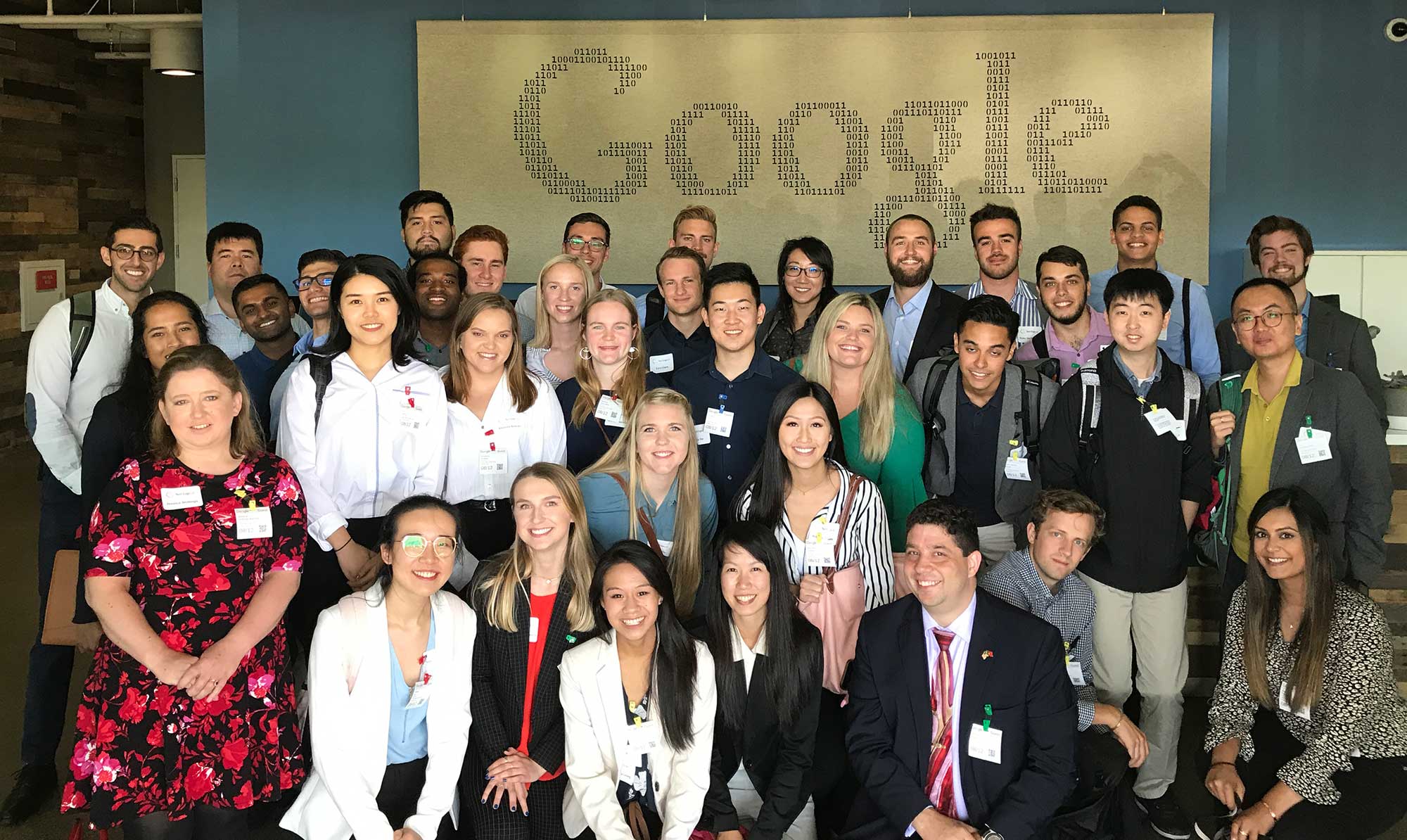 Tech Edge JD students visiting Google